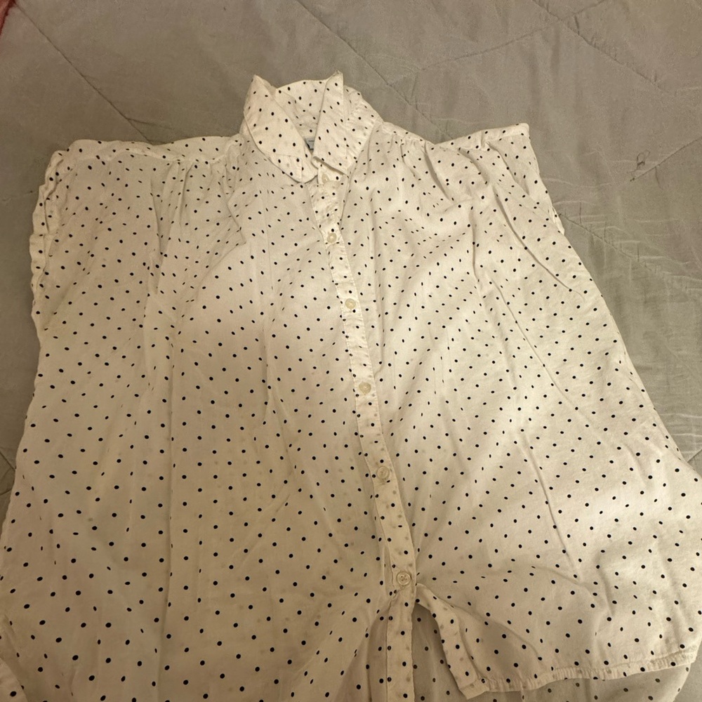White sleeves women blouse